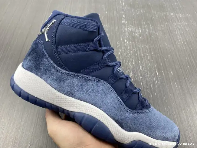 Official Maikesneakers Midnight Velvet WMNS Air Jordan 11 Navy AR0715-441 0602